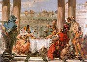 Giovanni Battista Tiepolo The Banquet of Cleopatra oil